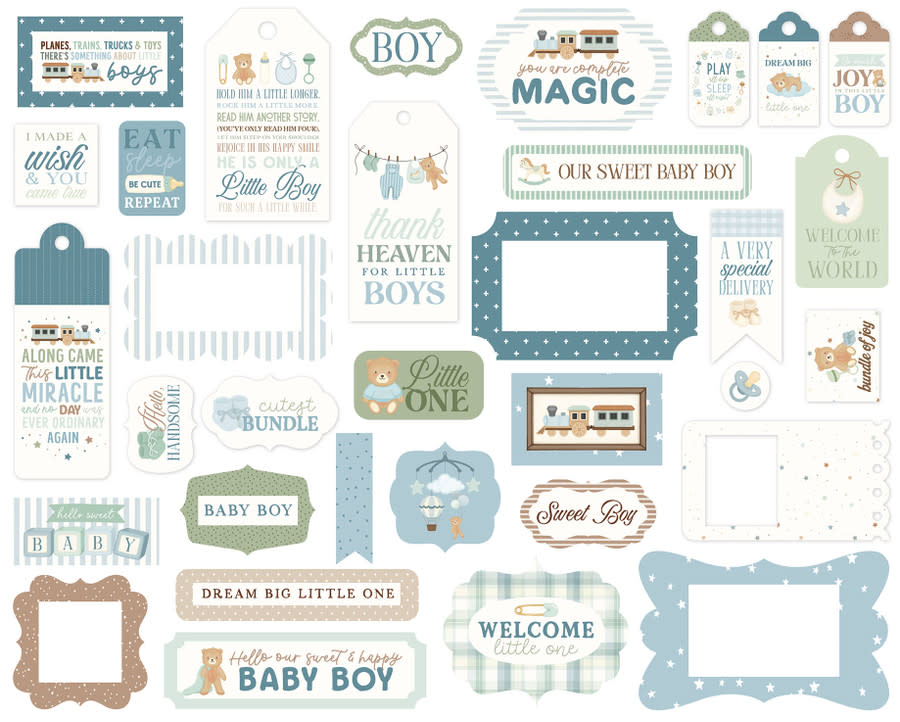 Little Lullabies - Baby Boy - Frames & Tags