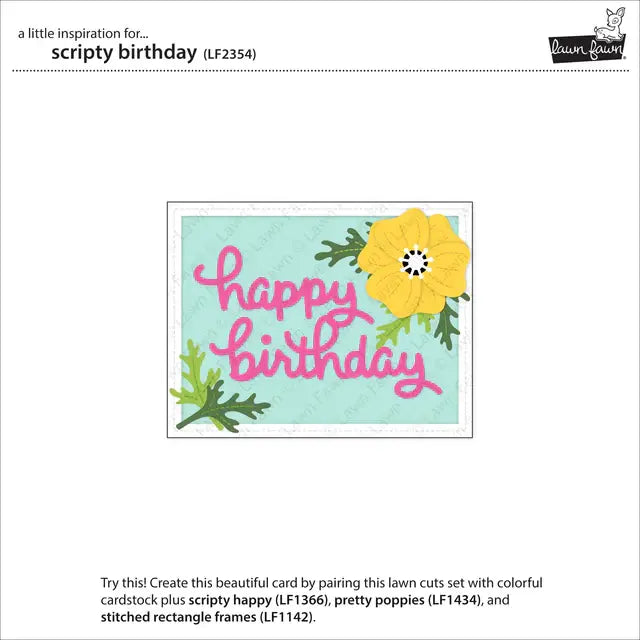 Scripty Happy - Die & Outline