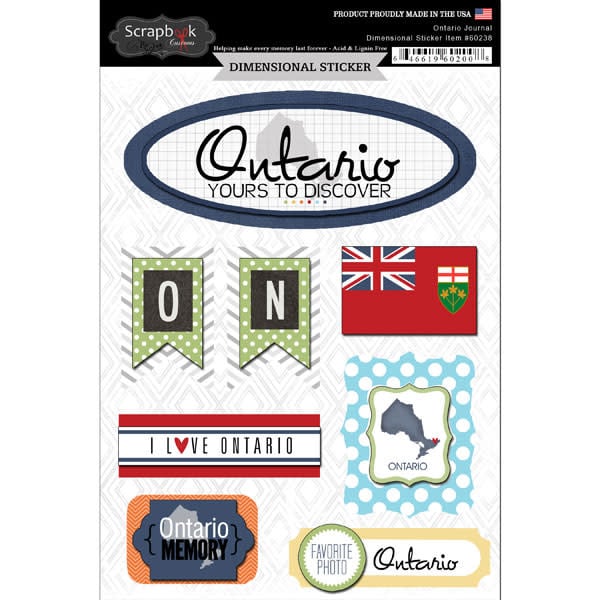 Ontario - 3D Stickers