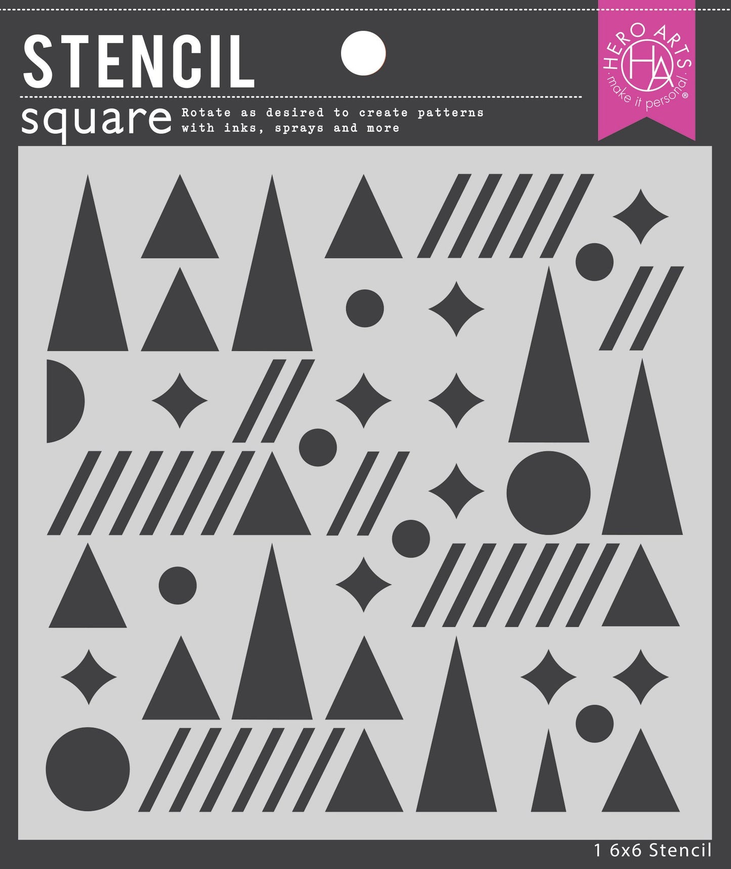 Geometric Holiday - Stencil