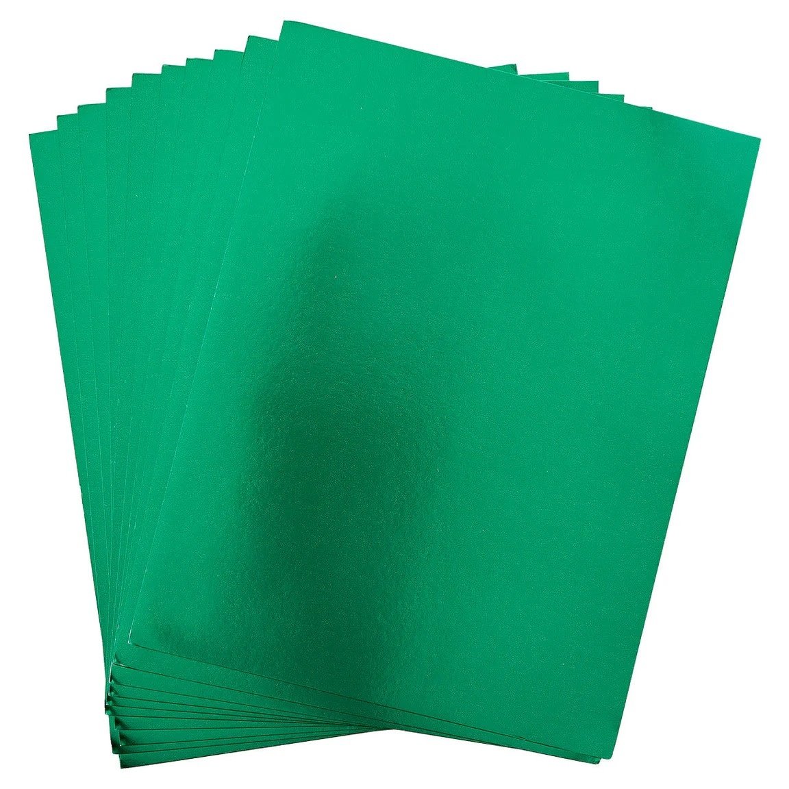 8.5x11 Card Shoppe Essentials - Mirror Cardstock Green