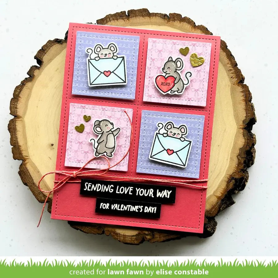 Valentine Mice - Stamps