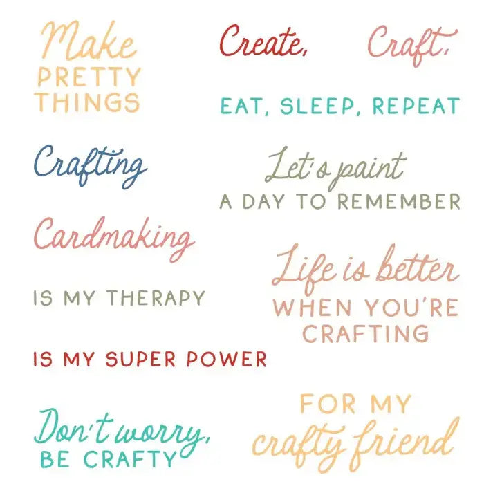 Don't Worry, Be Crafty - Stamps and Honey Cuts