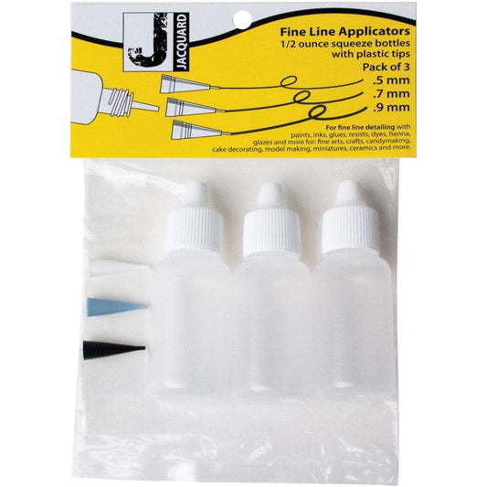 Fine Line Applicators W/Plastic Tips 3/Pkg