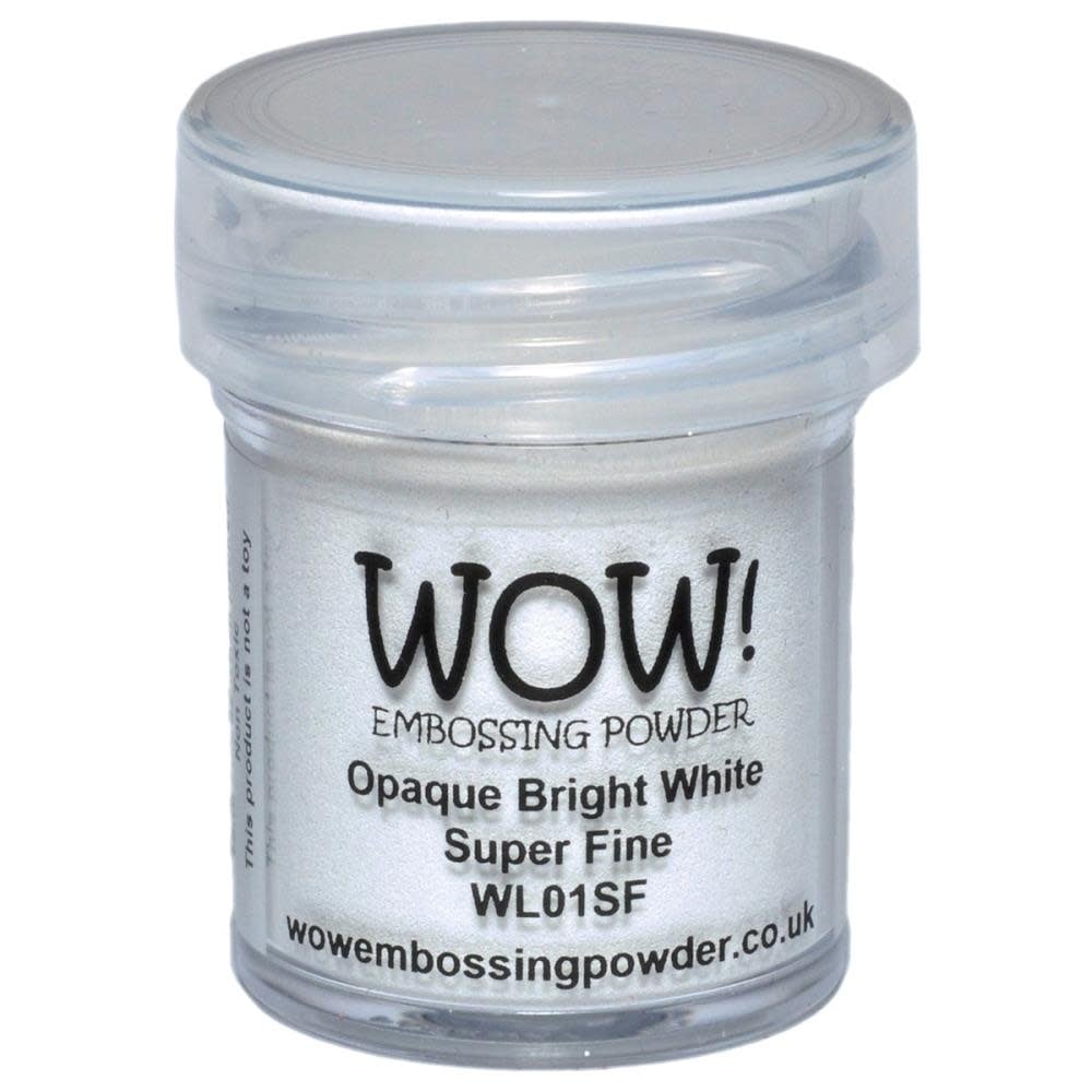 WOW! Embossing Powder - Opaque Bright White Super Fine- 15ml