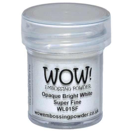 WOW! Embossing Powder - Opaque Bright White Super Fine- 15ml
