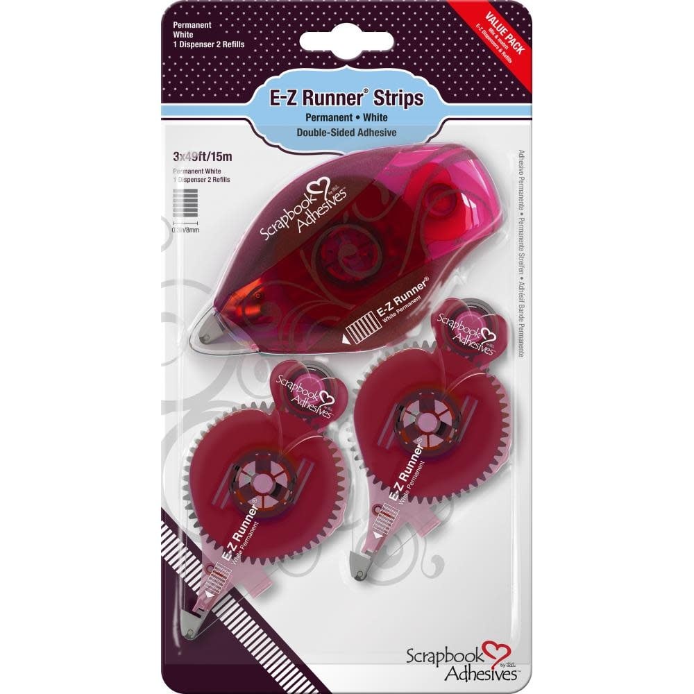 E-Z Runner Permanent Strips Refillable Value Pack