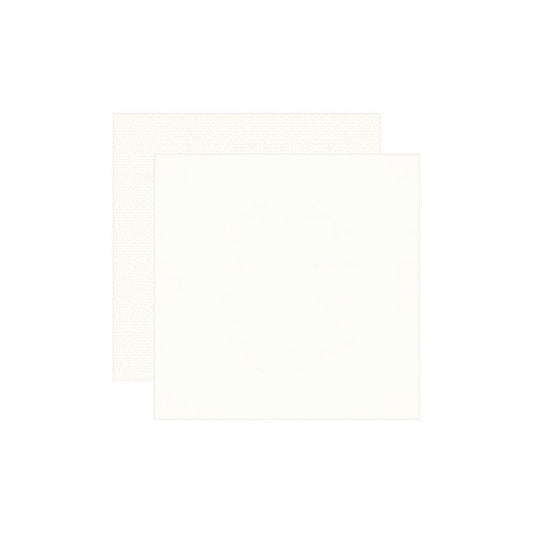 Color Vibe 12X12 Textured Cardstock - Warm  White