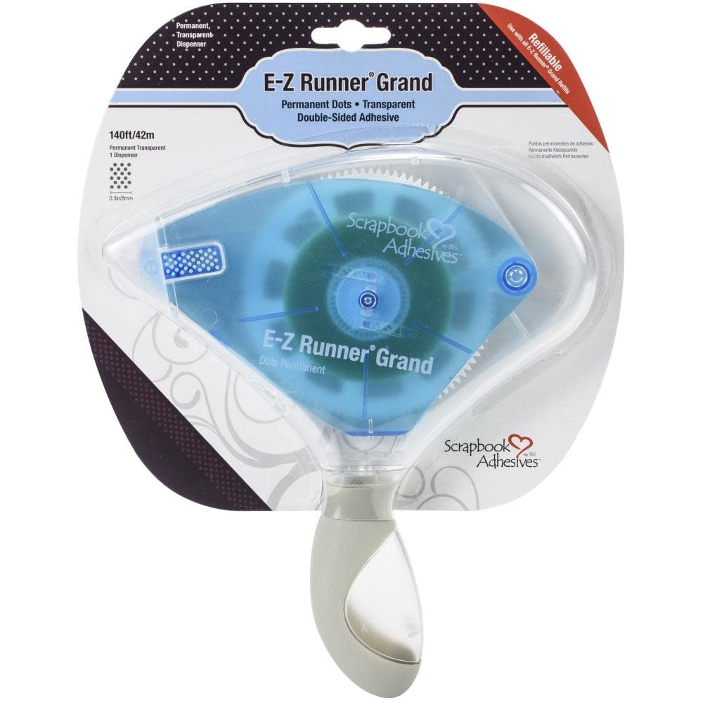 E-Z Runner Grand Permanent Dots Refillable Dispenser - Blue