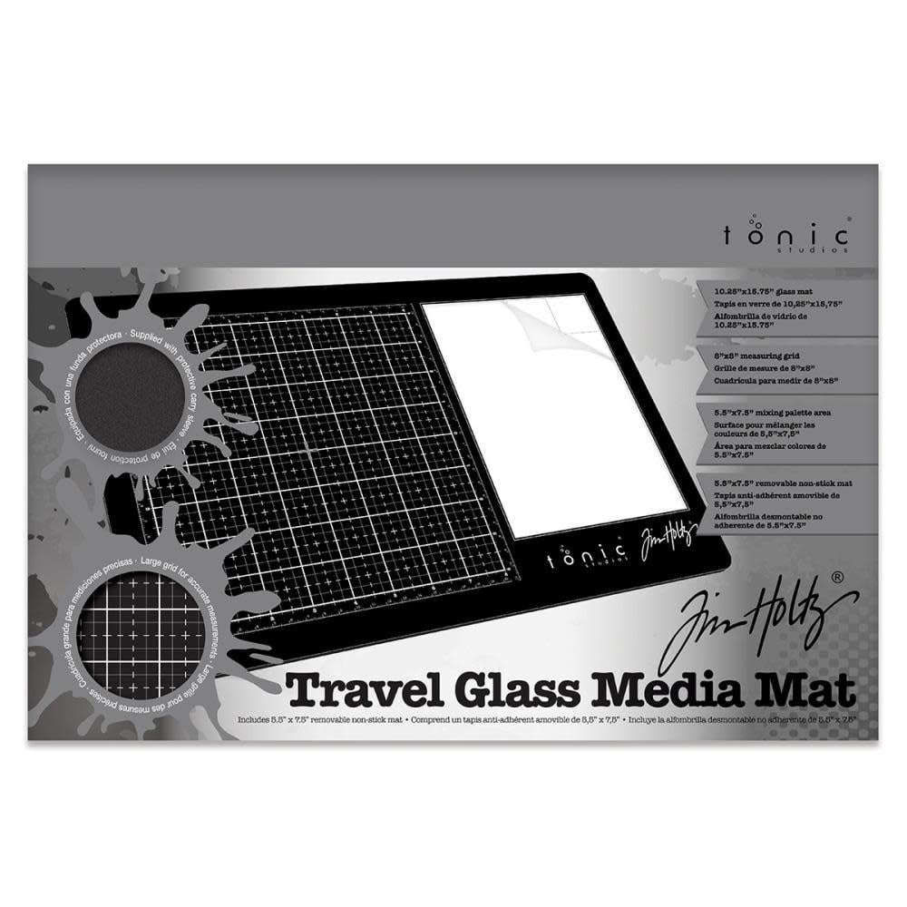 Glass Travel Media Mat