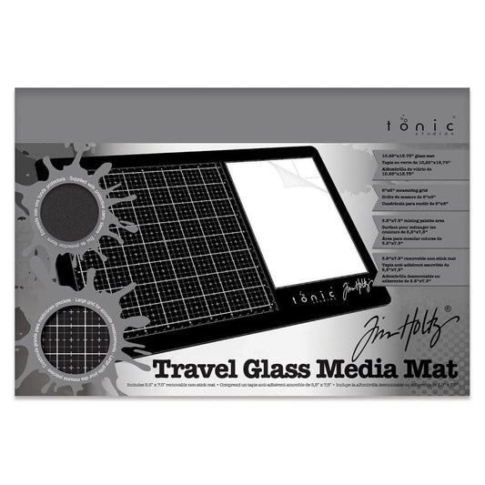 Glass Travel Media Mat