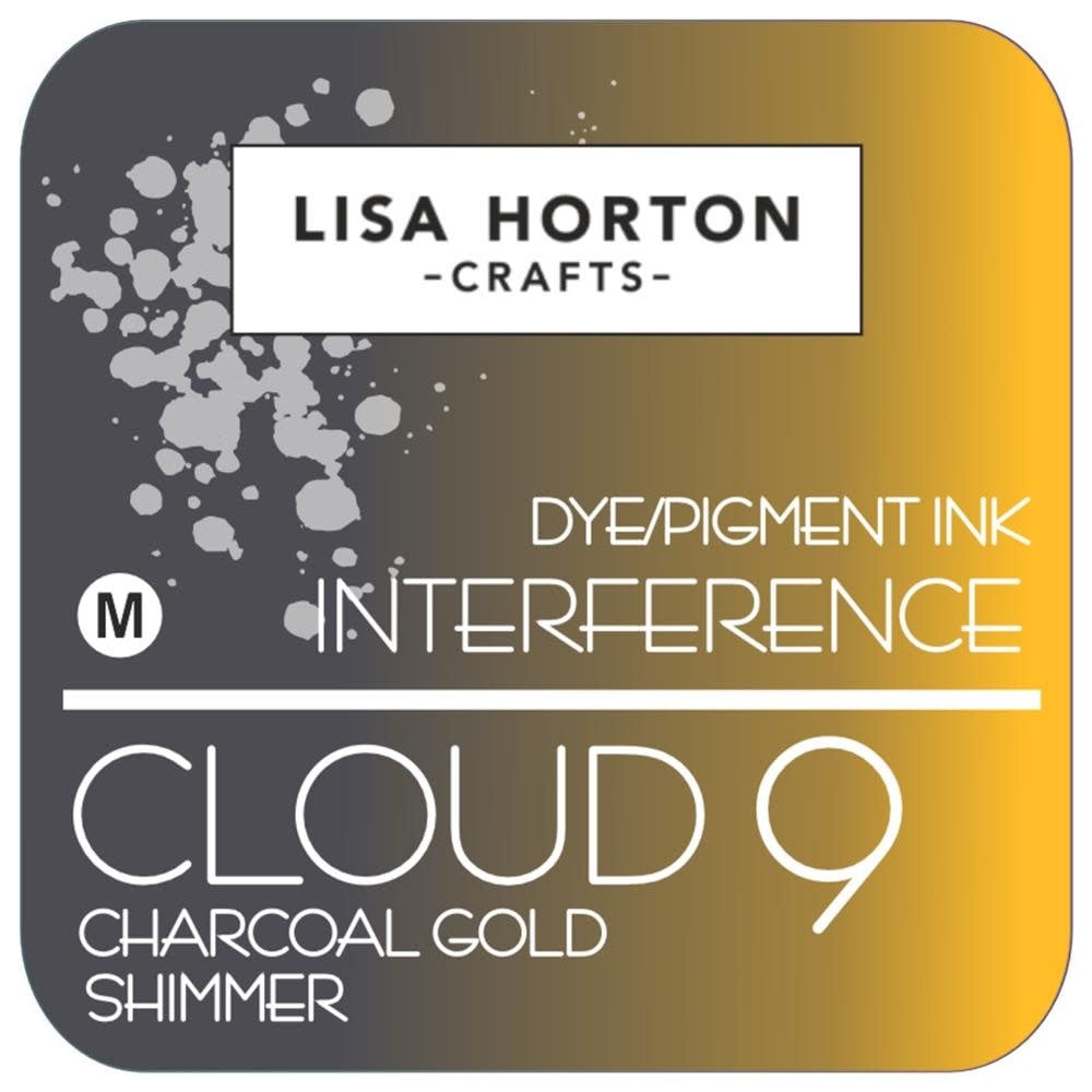 Lisa Horton Crafts Interference Ink - Charcoal Gold Shimmer