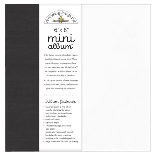 6x8 - Doodlebug Mini Album - Beetle Black