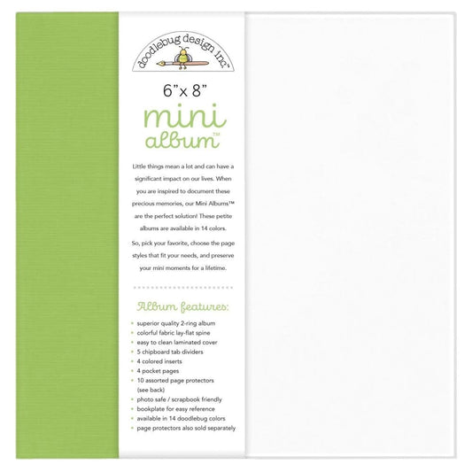 6x8 - Doodlebug Mini Album - Limeade