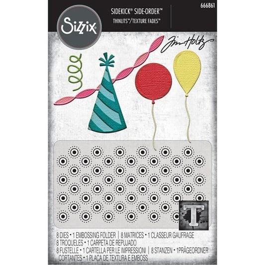 2D Embossing Folder and  Thinlits - Side Order Celebrate