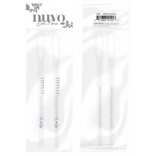 Nuvo - Gel Pens 2/Pkg - White