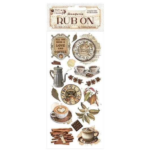 Coffee And Chocolate - All You Need Is Love And Coffee - Rub Ons