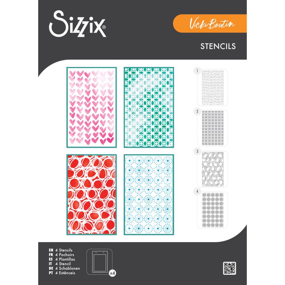Buildable Background - A5 Stencils (4)
