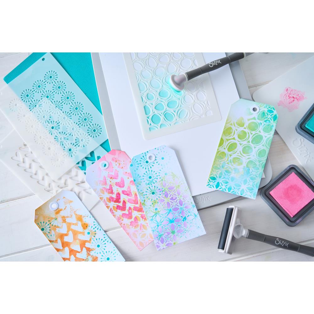 Buildable Background - A5 Stencils (4)