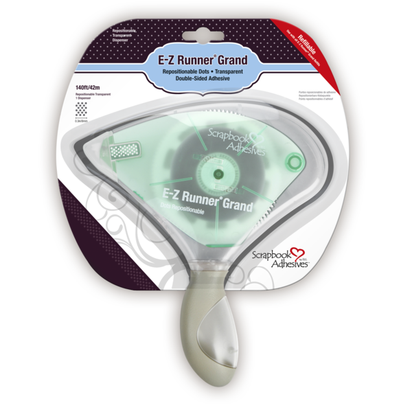 E-Z Runner Grand Repositionable Dots Refillable Dispenser - Green