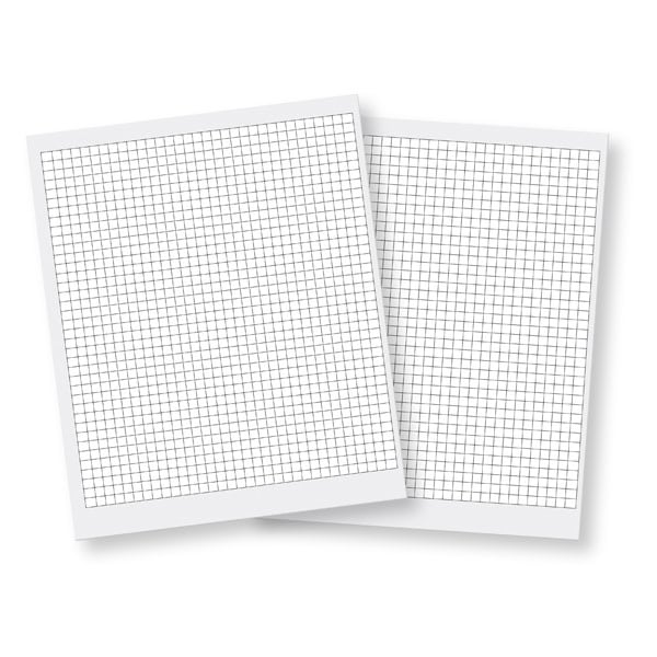 3D Foam Micro Squares - White