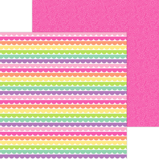 Color Me Crafty - 12x12 Rows Of Rainbow