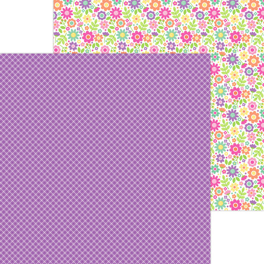 Color Me Crafty - 12x12 Plaid It's Purple