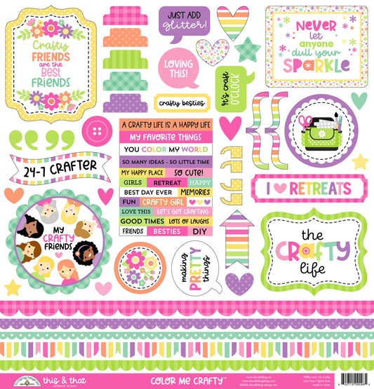 Color Me Crafty -  This & That Stickers (12x12)