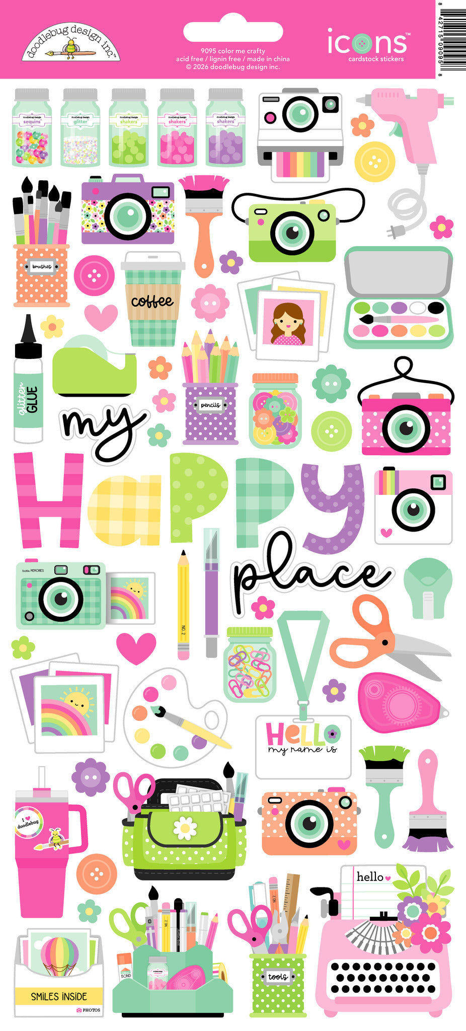 Color Me Crafty - Icon Stickers