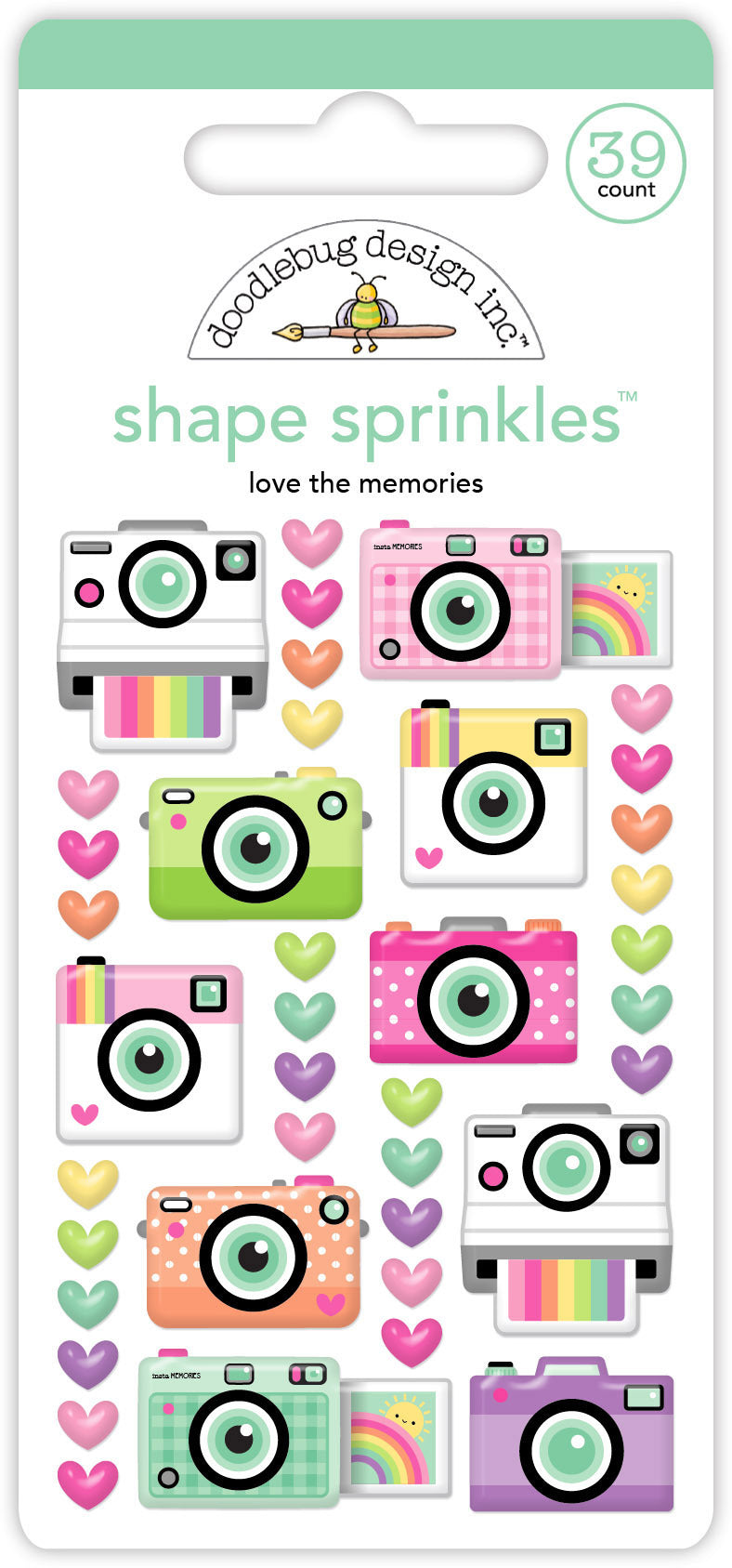 Color Me Crafty - Love The Memories Shape Sprinkles