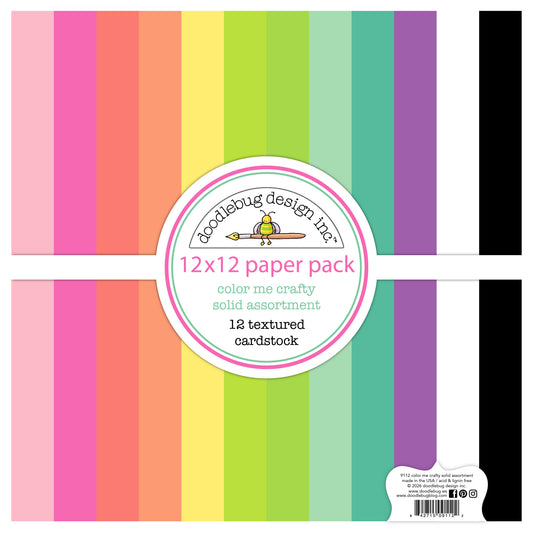 Color Me Crafty - 12x12 Color Me Crafty Textured Assortment