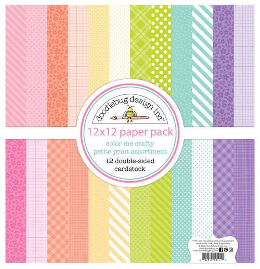 Color Me Crafty - 12x12 Color Me Crafty Petite Prints Assortment