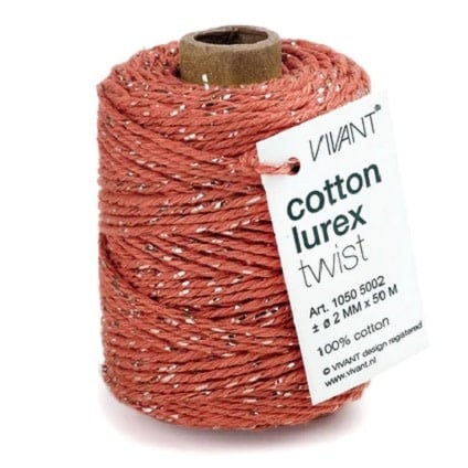 Vivant - Lurex Rust - Cotton Cord