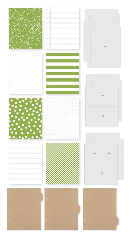 6x8 SN@P! Binder - Green