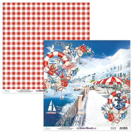 Riviera Moments - 12x12 Pattern Paper #3