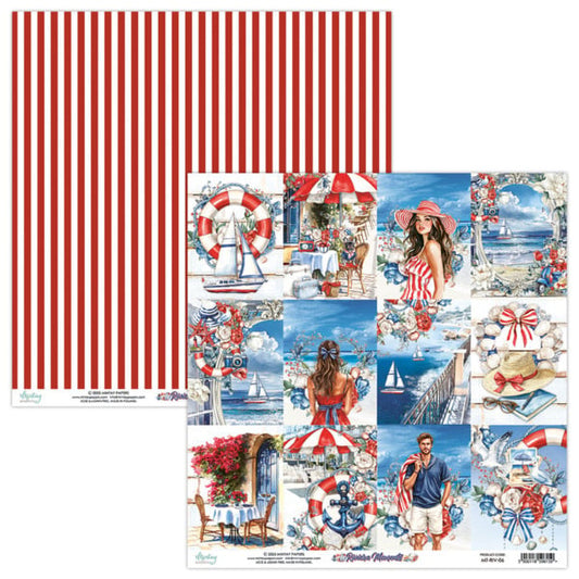 Riviera Moments - 12x12 Pattern Paper #6