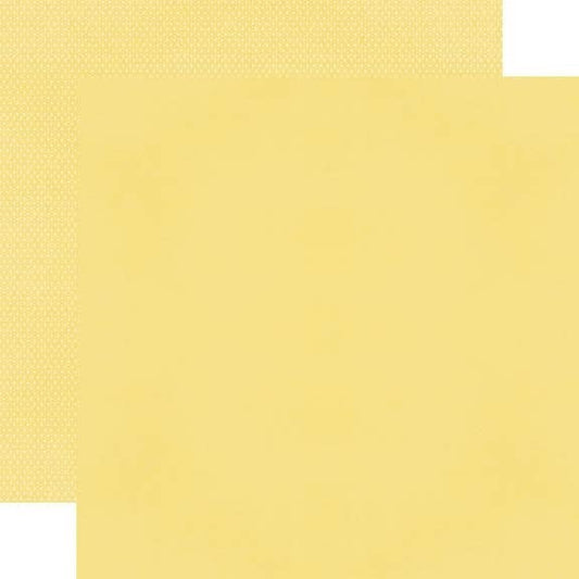 Color Vibe 12X12 Textured Cardstock - Buttercup