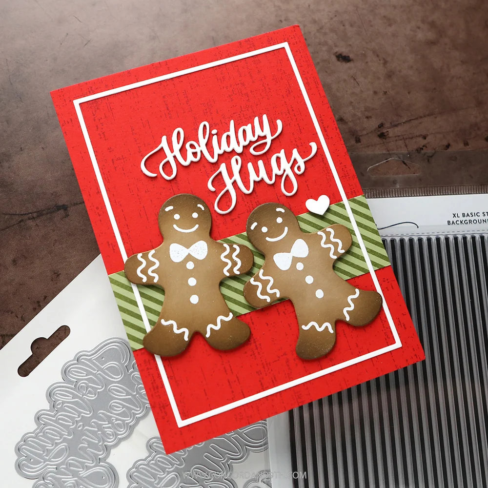 Gingerbread Cookies - Stamp, Die & Stencil