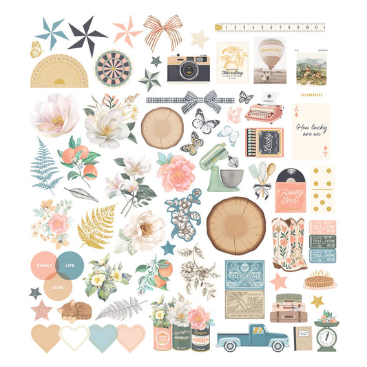 Rosie's Studio - Clementine - Diecut Cardstock Ephemera