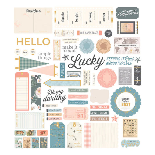 Rosie's Studio - Clementine - Diecut Cardstock Sentiments