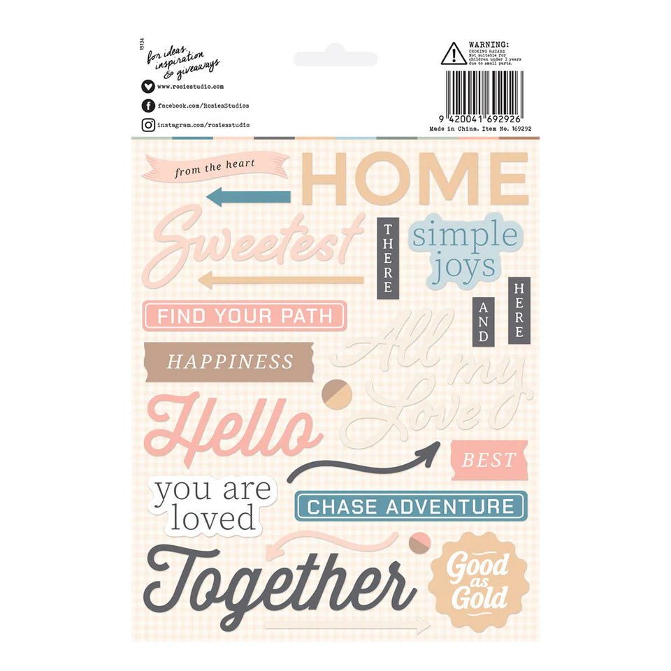 Rosie's Studio - Clementine - Puffy Stickers