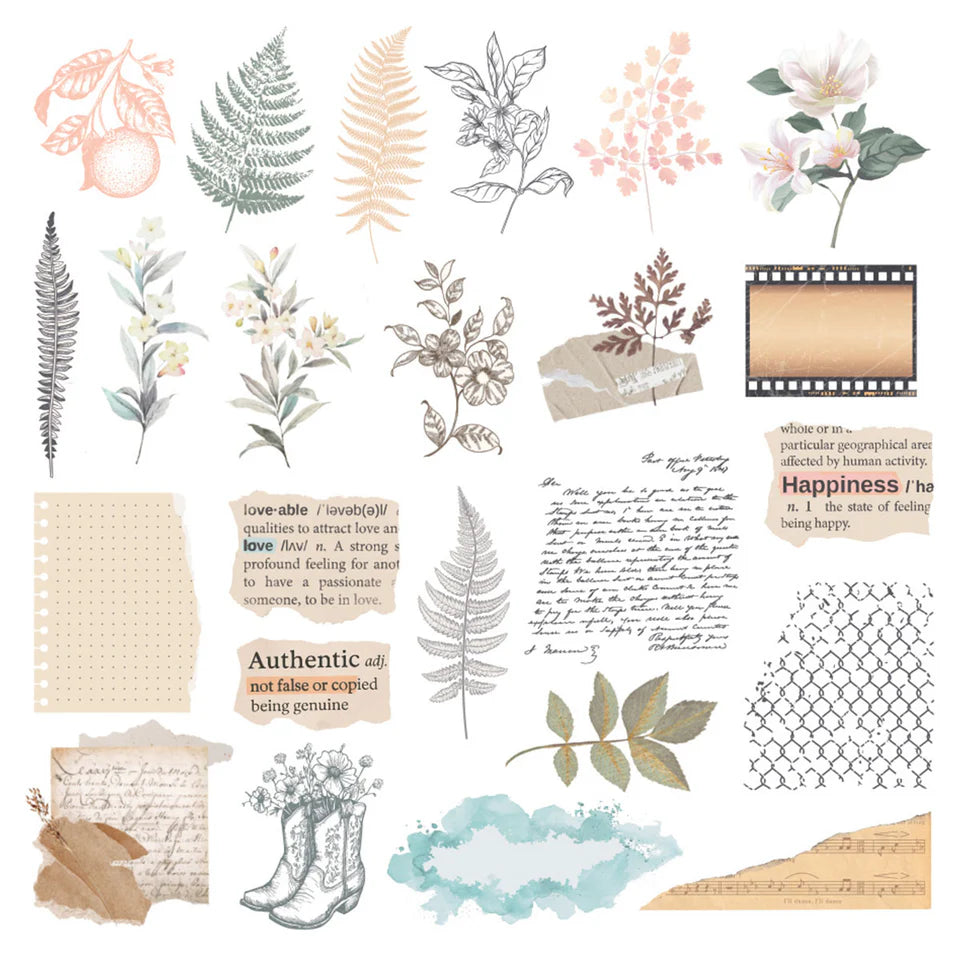 Rosie's Studio - Clementine - Die Cut Clear Stickers