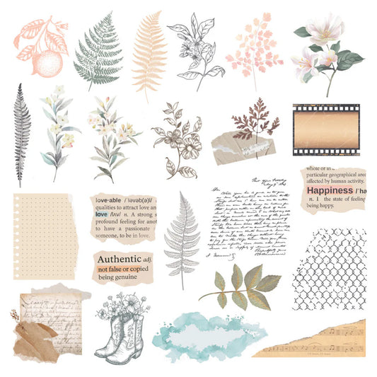 Rosie's Studio - Clementine - Die Cut Clear Stickers