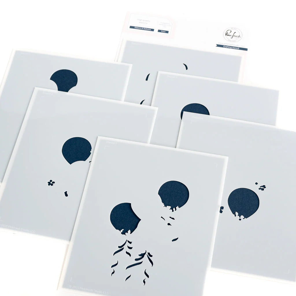 Ribbons & Balloons - Stamp, Die and Stencil