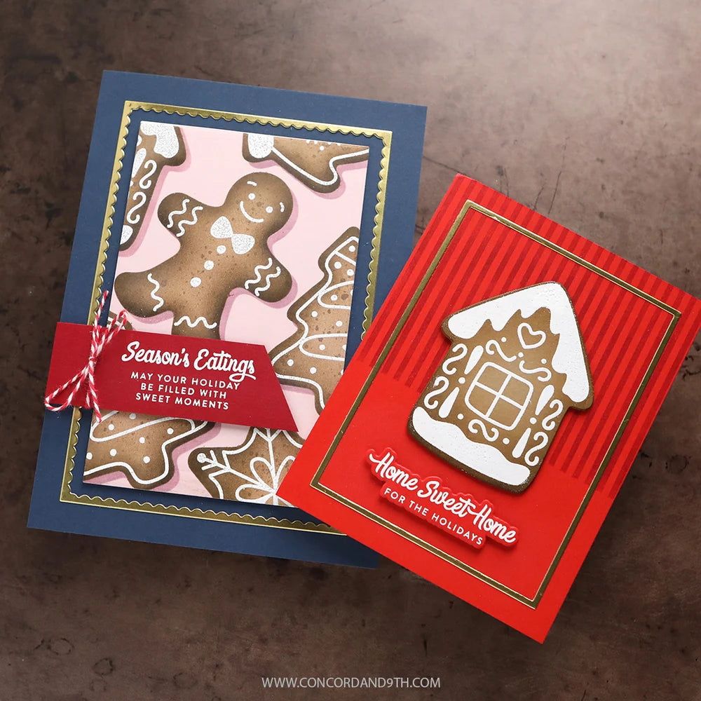 Gingerbread Cookies - Stamp, Die & Stencil