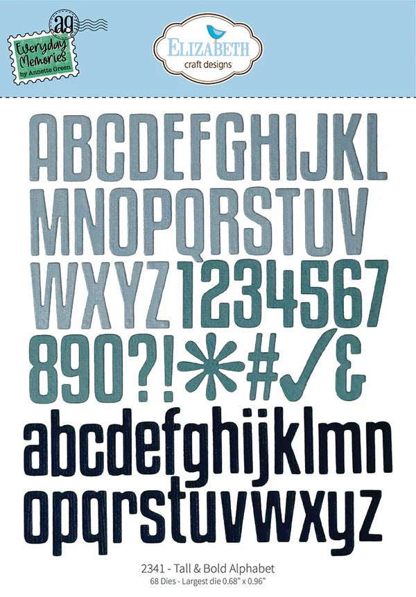 Tall & Bold Alphabet - Dies