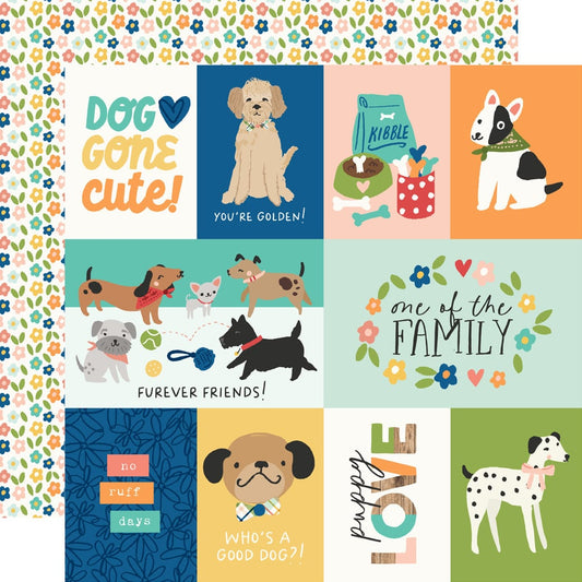 Fur Baby Dog - Elements 2  - 12x12 Pattern Paper*