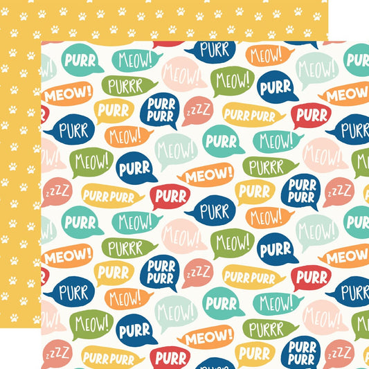 Fur Baby Cat - Purrrfect - 12X12 Pattern Paper*