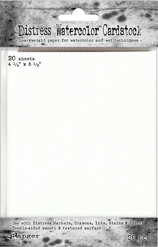 Distress Watercolor Cardstock - 4.25x5.5
