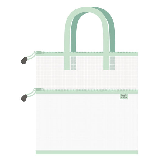 Craft Bag - 16x16 with 16x10 Outer Pocket - Mint